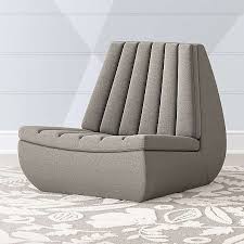 A contemporary recliner and ottoman would be ideal for small living room. Swivel Seat Chairs Crate And Barrel