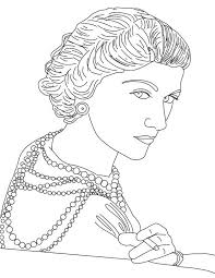 French Designer Coco Chanel Coloring Page Coloring Sky In 2020 Coloring Pages Coco Chanel Anime Art Girl