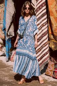 Spell The Gypsy Collective Zahara Gown In Navy Garmentory