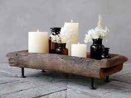 Chic antique grimaud bakker sæt med 2 unika natur h 5 cm, b 25 cm, l 42,5 cm. Grimaud Traefad Pa Fod