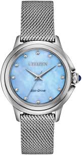 For those who seek excellent quality and exceptional value in fine jewelry. Women S Citizen Eco Drive Ceci Silver Watch Em0790 55n
