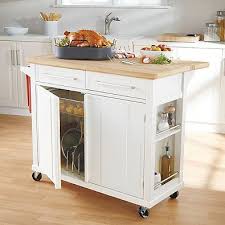 Real Simple Kitchen Island In White Simple Kitchen Portable Kitchen Island Rolling Kitchen Island