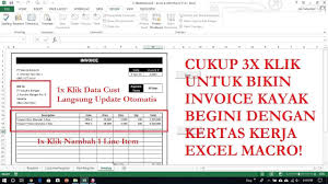 Download contoh invoice doc dan excel sederhana. Full Otomatis Cara Membuat Invoice Faktur Di Excel Seperti Di Indomar T Penjelasan Download Youtube