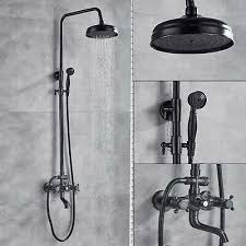 Duschset Dusch Armatur Regendusche Duschsystem Antik Retro Nostalgie Schwarz Dhl Ebay Duschsysteme Dusche Moderne Dusche