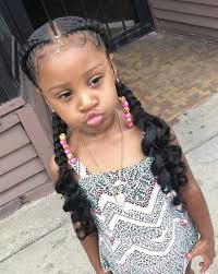Pin By Donielle Martin On Braids Lil Girl Hairstyles Black Kids Hairstyles Kids Hairstyles