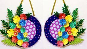 How to make paper flower wall decoration paper flower tutorialwelcome! How To Make A Paper Flower Wall Hanging Easy Wall Decoration Ideas Paper Flower Wall Paper Flower Decor Hanging Flower Wall