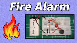 This circuit uses a complementary pair comprising npn metallic transistor t1 (bc109) and pnp germanium transistor t2 (ac188) to detect heat (due to outbreak of fire, etc) in the vicinity and energise a siren. Wiring Diagram For Fire Alarm