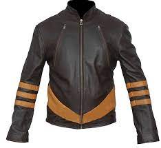X Men Wolverine Hugh Jackman Logan Synthetic Leather Jacket At Amazon Men S Clothing Store Brown Leather Jacket Jackets Wolverine Hugh Jackman