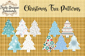 Download Christmas Trees Patterned Graphic By Truly Unique Treasures Creative Fabrica SVG Cut Files