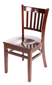 Oak Street Manufacturing Wc102mh Solid Mahogany Wood Frame Verticalback Dining Chair With Mahogany Wood Seat 18 W Dining Chairs Solid Wood Dining Chairs Chair