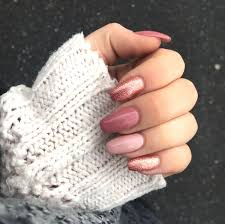 Rose gold ombre glitter nails. 10 Elegant Rose Gold Nail Designs Ecemella