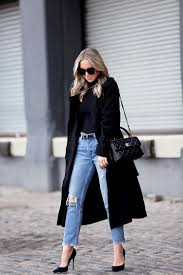 They're high waisted too, i love them but yep, camel toe. Walking On Cobblestones Brooklyn Blonde Black Coat Outfit Fashion Outfit Inspiration Fall