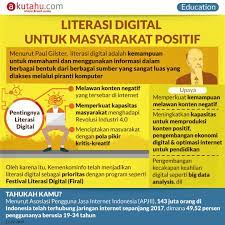 Pendidikan literasi digital harus dimulai dari tingkat keluarga. Literasi Digital Untuk Masyarakat Positif Akutahu Com Sekejap Lebih Cerdas