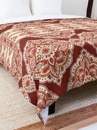 Turkish Tea Brown And Orange Decorative Floral Pattern With Stripes Comforter By Annartlab In 2020 Comforters College Dorm Room Bedding Decor