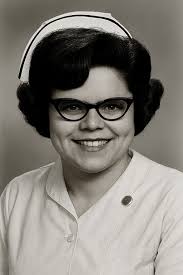 Age is no barrier to a Templar nun! Here, Mother Condign receives  last-minute safety checks before embarking