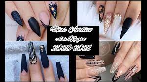 Las uñas acrilicas se forman por la combinación de un polímero en polvo y un si quieres uñas acrilicas mate puedes ver el siguiente diseño! Disenos De Unas Color Negro 2021 Black Nail2021 Fashion Nail 2020 2021 Youtube