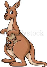 After the months pass by, the baby joeys begin to leave the mother's pouch for a short time and come back when they are ready to nurse. Baby Joey Kangaroo Cartoon Zona Ilmu 4