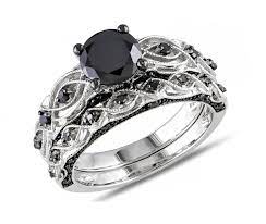 Glamour And Cheap Black Diamond Wedding Ring Sets For Great Wedding Couple Marina Gallery Fine Art Black Diamond Wedding Rings Black Diamond Wedding Rings Sets Black Wedding Rings