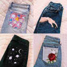 Painters may hand paint designs for personal use or to sell. Pin On Painted Denim