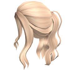 Aesthetic Blonde Wavy Ponytail Roblox Wavy Ponytail Roblox Hair Blonde Hair Outfits