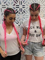 Most Recent No Cost Fluro Pink Dutch Braids Suggestions Festival Hair Braiding Fluro Neon Br Festival Braid Braids With Extensions Braided Crown Hairstyles