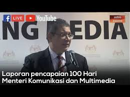 Belia dibantu timbalan menteri, datuk zahidi zainul abidin. Sidang Media Laporan Pencapaian 100 Hari Menteri Komunikasi Dan Multimedia Youtube