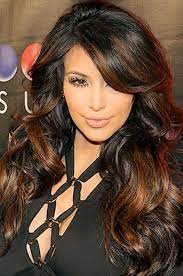 Hair Color Black With Caramel Kardashian Hair Color Hair Styles Kim Kardashian Hair