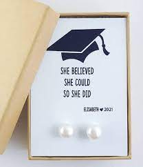 Book them a 30 minute shoot where they can select only the best professional quality shots (priced at $15 a piece) after the fact, all. Amazon Com Graduation Gift For Her Class Of 2021 Gifts For Grads College Graduation Gift Idea Pearl Earrings Silver Posts Handmade