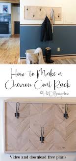 With over 100 different diy coat rack projects to choose from, you will easily find that new perfect. Chevron Diy Coat Rack Tutorial Free Woodworking Plans H2obungalow