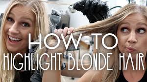 If you have medium or dark brown hair, opt for a divine champagne shade of blonde for your balayage. How To Highlight Blonde Hair On The Go Youtube