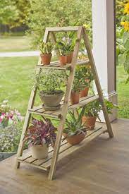 A Frame Plant Stand And Tray Set Ladder Plant Stand Framed Plants Diy Plant Stand Plants