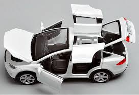 1 32 Tesla Model X 90d Suv Diecast White Model Car Sound Light Pull Back Toy Tesla Model X Tesla Model Tesla Car