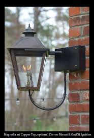 Front Porch Lighting Using A Outdoor Copper Gas Lantern By St James Lighting Copper Lantern Copper Lighting Copper Outdoor Lighting