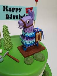 How to make a fortnite cake topper with a llama using cardstock on silhouette studio. Fondant Loot Llama Fortnite For The Win Kids Cake Fondant Fondant Cakes