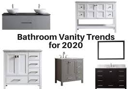 A marble countertop adds timeless contrast to the graphic wallpaper that blooms above the vanity. Bathroom Vanity Trends For 2021 The Flooring Girl