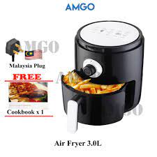 While we've never been shy about frying (which usually requires. Amgo 3 0l Capacity Air Fryer Malaysia 3 Pin Plug Shopee Malaysia