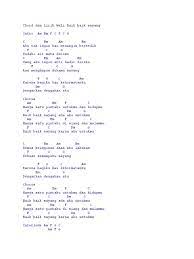 Apoy ℗ & © 2014 nagaswara aku tak ingin kau menangis bersedih sudahi airmata darimu yang aku ingin arti hadir diriku kan. Chord Dan Lirik Wali Baik Baik Sayang