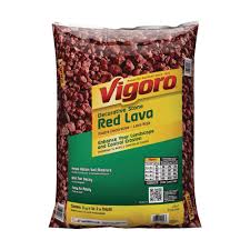 Vigoro 0 5 Cu Ft Decorative Stone Red Lava Rock 440897 The Home Depot Stone Decor Lava Lava Rock