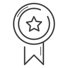Gaming Award Ribbon Stroke Icon Award Ribbon Business Card Template Psd Icon