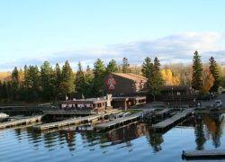 The rainy river issues from the west side of the lake and is harnessed to make hydroelectricity for us. Rainy Lake Resorts Minnesota Resorts Directory Mn Vacations
