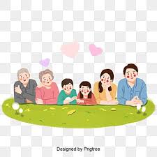 Old People Adults Children Love Grass Food Happy Beautiful Cartoon Family Elements Family Clipart Food Clipa In 2020 Cartoon Background Family Cartoon Cartoon Clip Art