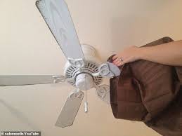 Ceiling fan metal blades are elegantly designed to fit into all types of interior decorations regardless of whether you use them. People Are Cleaning The Dust And Grime From Ceiling Fans With Pillow Cases Daily Mail Online