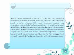 Jumlah ayat yang terdapat dalam surah tersebut mencapai 286. 1 Pengertian Al Qur An Isi Kandungan Pembagian Sejarah Turun Pengumpulannya Penerjemahan Serta Penafsirannya Oleh Dosen Pengampuh Dr H Dulsukmi Ppt Download