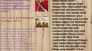 Malayan union dan persekutuan tanah melayu. Penentangan Melayu Terhadap Melayan Union Youtube