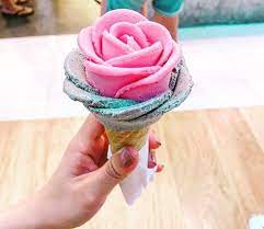 These Rose Shaped Gelato Cones Are Almost Too Beautiful To Eat Rose Ice Cream Ice Cream Pictures Ice Cream Flower
