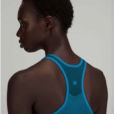 Lululemon Seamless Mesh Supportive Training Tank Top-Poolside Blue