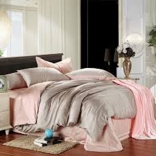 Stone grey gathered bed skirt w. Pink And Grey Duvet Cover Bedding Set King Size Queen Luxury Double Bed In A Bag Sheet Linen Quilt Doona Bedsheet Bedroom Western From Grpei 136 21 Dhgate Com