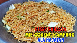 Sajikan bihun kecap dengan nasi. Resep Mie Goreng Kampung Ala Hajatan Bumbunya Simple Bangetttt Youtube