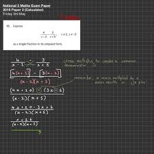 Question 15 2019 Paper 2 Nat 5 If Part Of The Question Is Given In A Factorised Format I Would Suggest Leaving Maths Paper Gcse Maths Revision Maths Exam