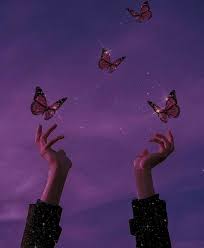 The life of monarch butterfly. Purple And Blue Aesthetic